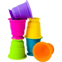 Fat Brain Toys Copos De Sucção Empilháveis Kupz