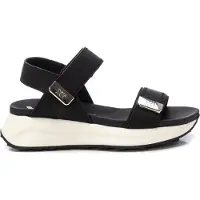 Xti para mulher. 14387401-NEGRO Sandálias 143874 preto (37), 3 a 5cm, Velcro, Casual