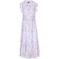 Dreimaster Vestido azul claro / cor-de-rosa / preto