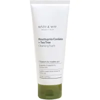 MARY & MAY Houttuynia Cordata + Tea Tree Espuma de Limpeza para Pele Problemática - 150 ml