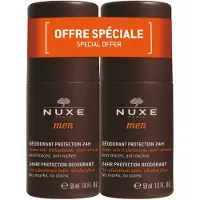 NUXE GmbH Conjunto Duo, , para homens, proteção 24 horas, desodorante roll-on, para homens, 2 peças, 50 ml
