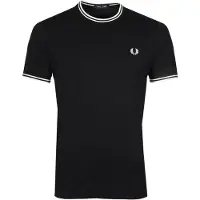 Fred perry T-Shirt mangas curtas TWIN TIPPED T-SHIRT homens - Preto - EU XXL
