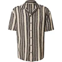 Only & Sons Camisa 'ONSDani' preto / branco lã