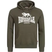 Lonsdale Sweatshirt 'Fremington' verde / branco