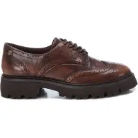Carmela para mulher. 16195302-MARRON Mocassins de couro 161953 castanho (40), Marrom, Plano, Nenhum, Casual