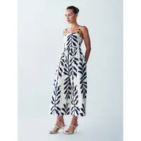 St MRLO Vestido 'Lanah' azul escuro / branco