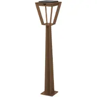 LES JARDINS Luz solar LED para caminhos Metro com sensor, corten