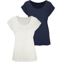 Beach time Camisa navy / offwhite