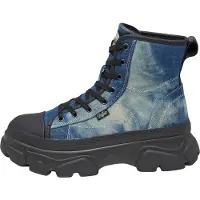 Buffalo Botim com fivela 'Cade' azul / azul ganga / azul claro / preto