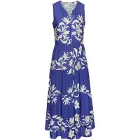 LASCANA Vestido de verão genciana / branco