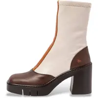 Art para mulher. 1197311X8003_0MU Botins em pele 1973 branco (39), Couro, Bege, 8 a 10cm, Zíper, Casual