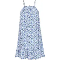 Swirly Vestido 'Spring Summer' azul / verde / preto / branco
