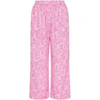 Gaya Calças rosa escuro / branco