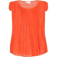 IZIA Top 'Boho' laranja escuro