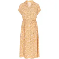 Gaya Vestidos camiseiros 'Retro' amarelo / branco