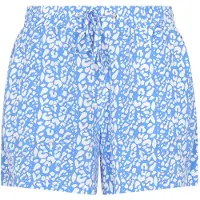 Swirly Calças azure / branco