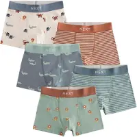 Next Cueca azul pombo / azul claro / vermelho ferrugem / branco natural