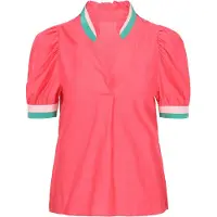 SANIKA Blusa 'Fashion Look' creme / turquesa / rosa