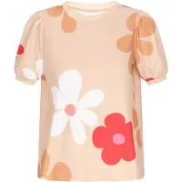 SANIKA Blusa 'Fashion Look' bege / cor-de-rosa / vermelho / branco