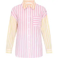 SANIKA Blusa 'Fashion Look' amarelo / laranja / rosa / branco