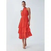 BWLDR Vestido de festa 'Tony' laranja