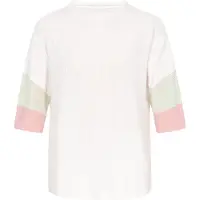 SANIKA Blusa 'Fashion Look' menta / rosa / branco