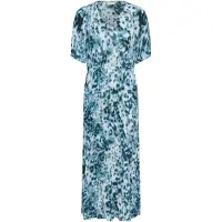Kaffe Vestido 'KAIsolde Amber' azul ciano / azul claro / verde escuro / branco