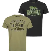 Lonsdale Camisa 'Bangor' cáqui / preto