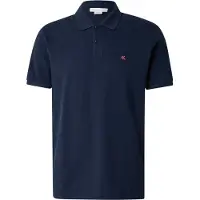 Calvin Klein Jeans Camisa 'Monogram Embroidery Piqué' navy