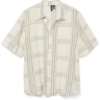Vero Moda Blusa 'VMJOSIE BERTA' oliveira / branco
