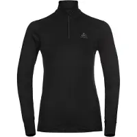 Odlo - Primeiras camadas mulher - BL Top Turtle Neck LS Half Zip Active Warm Eco W Black para Mulher - Tamanho L - Preto