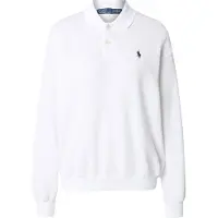 Ralph Lauren para mulher. 211965097002 Polo de felpa leve branco (L), Casual, Algodão, Manga comprida