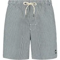 Shiwi Calções de banho 'Mike' verde escuro / branco