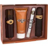 Cuba Conjunto Presente Gold Eau de Toilette 100 ml + 35 ml, After Shave 100 ml e Gel de Duche 200 ml