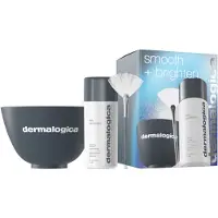 Dermalogica Conjunto Alisamento + Iluminador : Pó esfoliante diário Micro-Scrub 74g + escova multi-face Fan Maschera + Tigela Mistura de co
