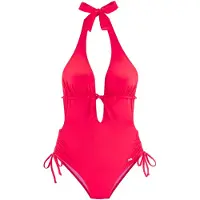 Buffalo Fato de banho vermelho néon
