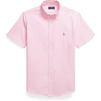 Ralph Lauren para homem. 710850782007 Camisa oxford Custom Fit rosa (S), Casual, Algodão, Manga curta