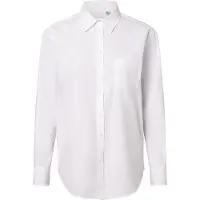 Gant para mulher. 4300212 Camisa de popelina branca de corte descontraído (34), Branco, Casual, Algodão, Manga comprida