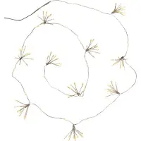 Star Trading Fadas LED Dew Drop Flower, prateado, 140 cm, pilha