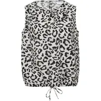 Comma Blusa greige / cinzento claro / preto