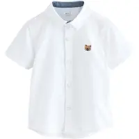Next Camisa castanho / branco