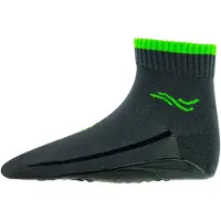 Ewers Meias de desporto 'Basic' cinzento / verde