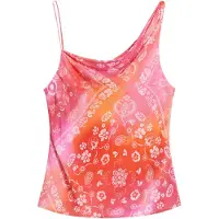 Desigual , Blusa bandana, Viscose, Vermelho, S