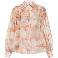 Usha Blusa azul / laranja / alperce / cor-de-rosa
