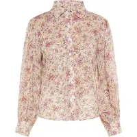 Usha Blusa bege / ouro / rosa escurecido