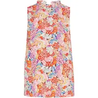 FELIPA Blusa 'Spring Summer' azul / cor-de-rosa / vermelho / branco
