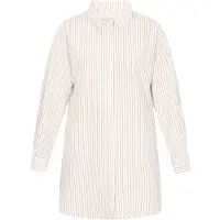 SANIKA Blusa 'Fashion Look' bege / bege escuro / branco