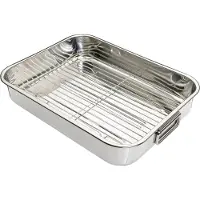 Kitchencraft Assadeira Aço Inoxidável 43x31 Cm