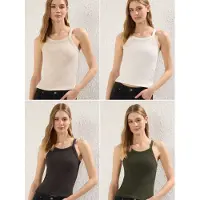 Trendyol Top creme / antracite / cáqui / branco