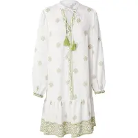 Vila Vestidos camiseiros 'VISAHA' oliveira / branco